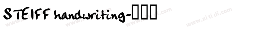 STEIFF handwriting字体转换